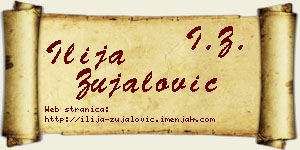 Ilija Zujalović vizit kartica